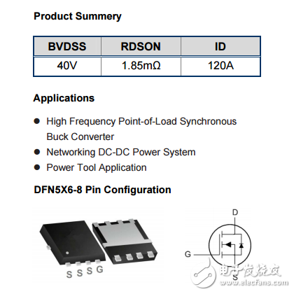 WSD40120DN56 N DFN5X6-8 40V 120A