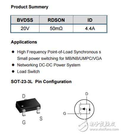 WST3424 N SOT-23-3L 20V 4.4A