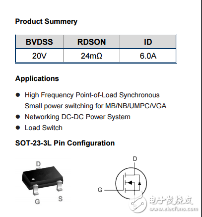 WST3414 N SOT-23-3L 20V6.0A