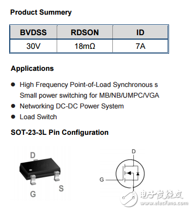 WST3400 N SOT-23-3L 30V 7A