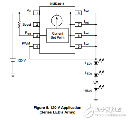 低電流led驅(qū)動器NUD4011DR2