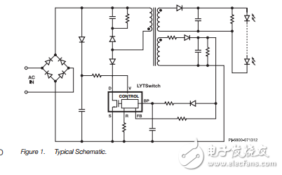 lytswitch大功率LED驅(qū)動IC系列LYT4317E