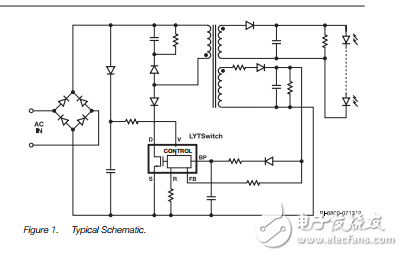 lytswitch大功率LED驅動IC系列LYT4311E