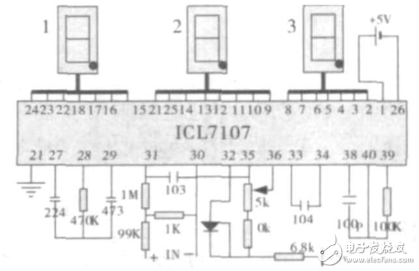 基于ICL7107的多路多用儀表的設計