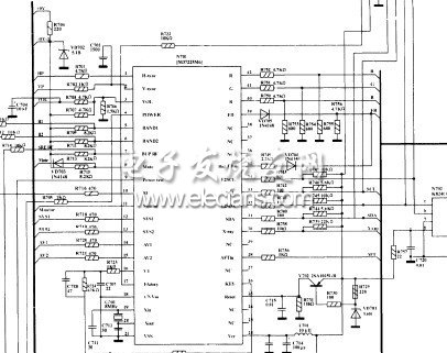 熊貓彩色電視機電路圖紙M61201SP