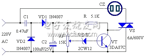 家電過壓保護(hù)電路原理圖