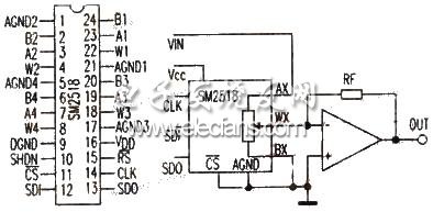 數字電位器SM2518內部電路