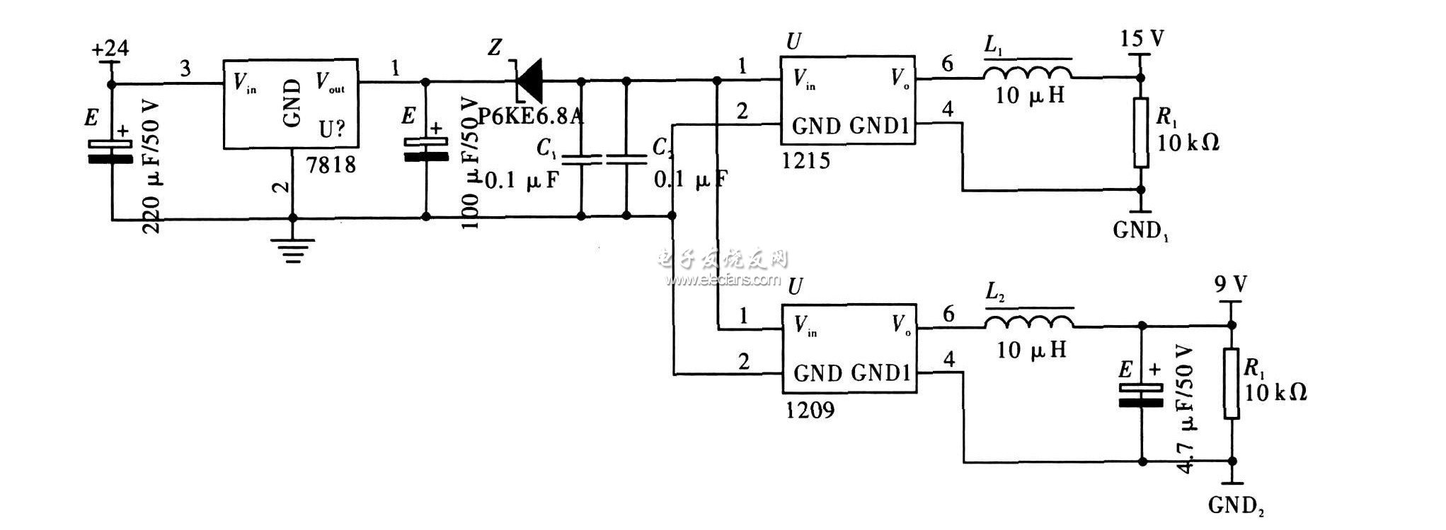 系統(tǒng)的電源電路設計