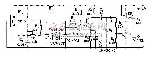 超聲波液位計(jì)指示電路