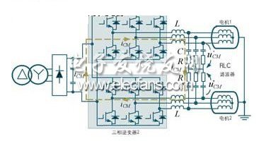 公共直流母線多電動機驅動共模電壓抑制系統