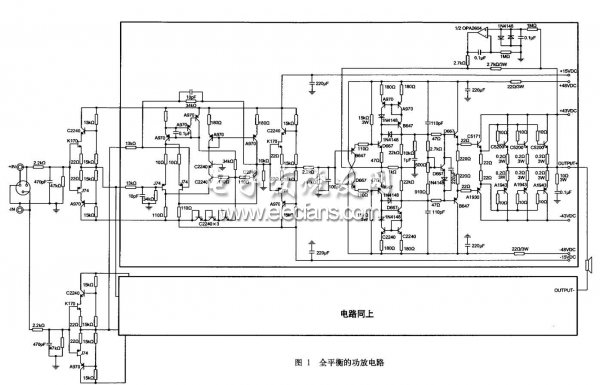 簡(jiǎn)單平衡的功放電路1