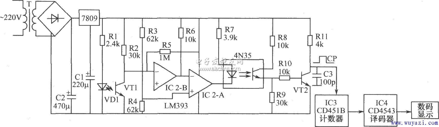 光電計數電路圖