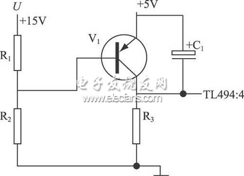 TL494構(gòu)成的開關(guān)電源脈寬調(diào)制器原理圖