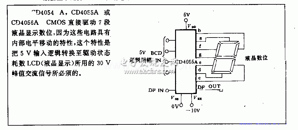 液晶顯示用的CMOS驅(qū)動(dòng)電路原理圖