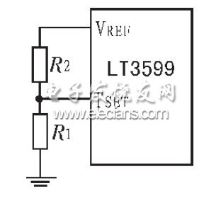 圖6 用TSET管腳設計溫度保護電路