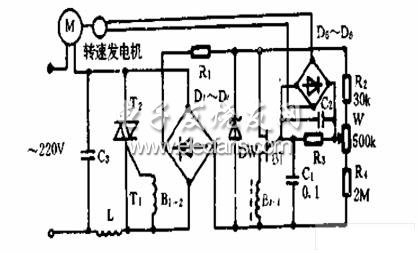 雙向可控硅與單結晶管構成控制電路