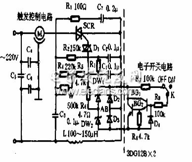 帶開關的調速器電路圖