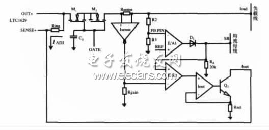 LTC4350自主均流原理示意圖