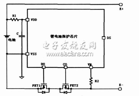 鋰電池保護原理圖