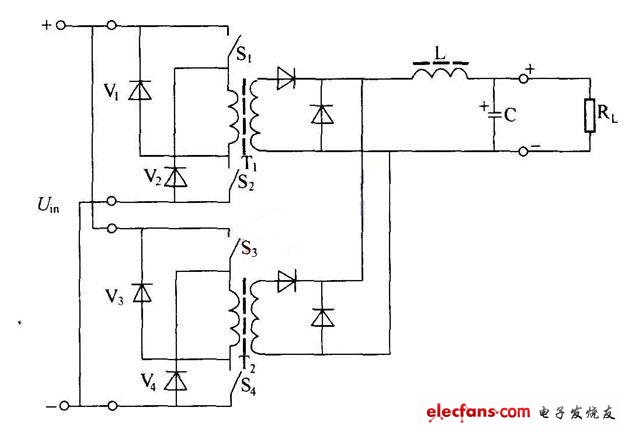 雙正激式變換器電路