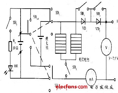 多功能太陽(yáng)能充電器電路