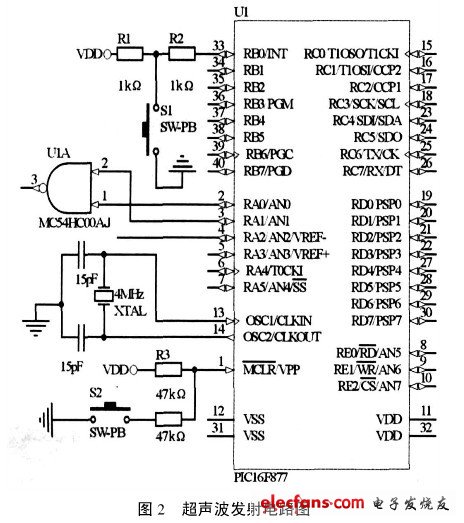 超聲波發(fā)射電路圖