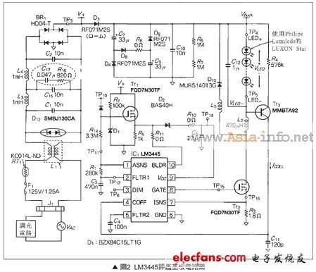 LM3445評鑒基板電路圖