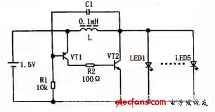 LED手電筒驅動電路圖