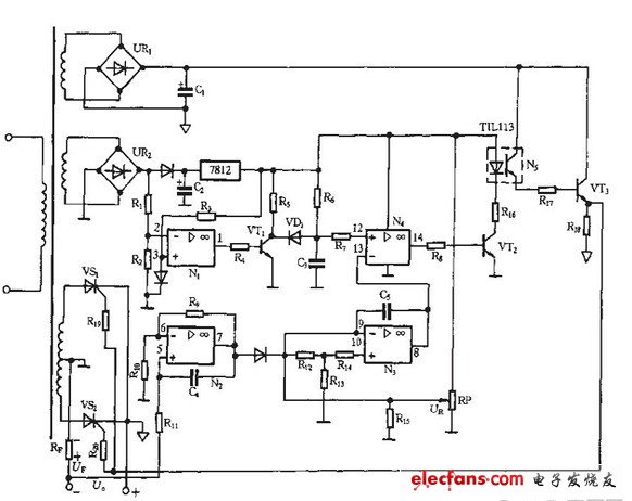 恒壓源晶閘管控制電路