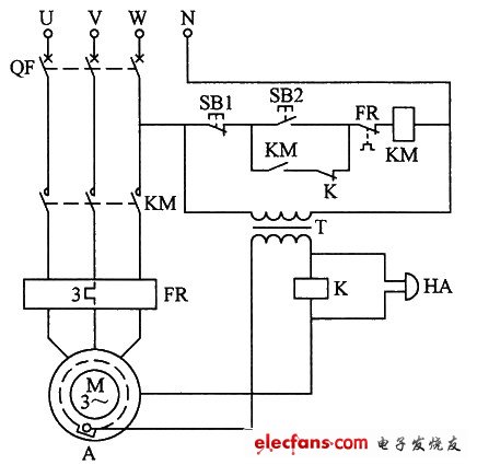 電動機防水保護電路