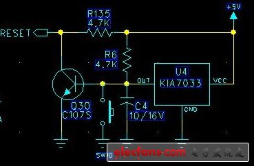 KIA7033構成的單片機復位電路