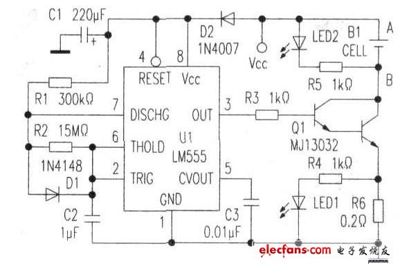 鎳鎘鎳氫電池自修復電路設(shè)計