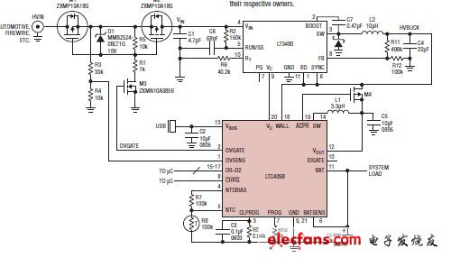 DN464 高效率USB電源管理系統