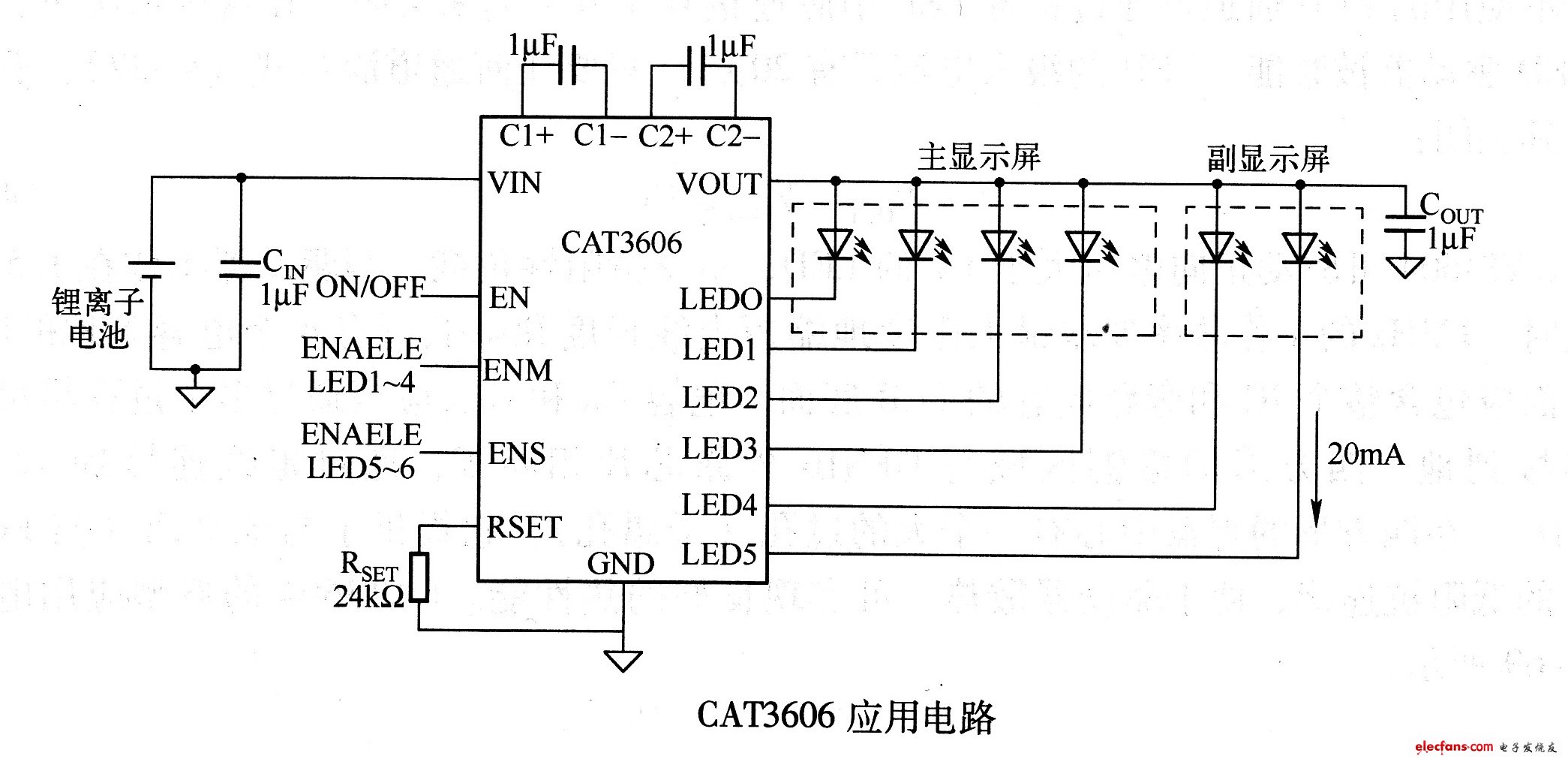 CAT3606應用電路