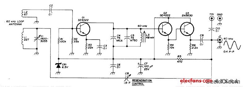 60kHz WWVB前置放大器電路