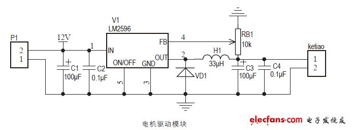 圖4 電機(jī)驅(qū)動(dòng)模塊