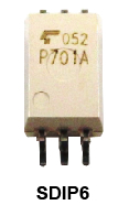 IGBT/MOSFET柵極驅(qū)動(dòng)器耦合器產(chǎn)品照片: TLP701A.