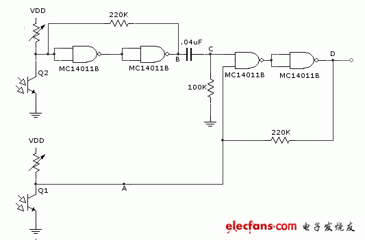 方向運動傳感器電路