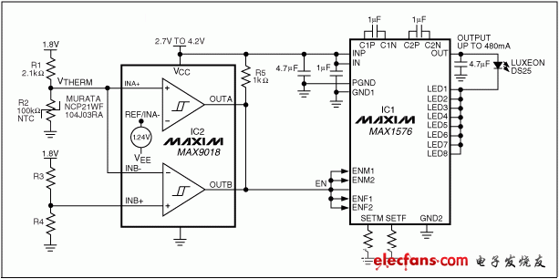 電路驅動一只大功率WLED