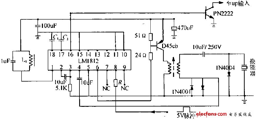 LMISI2構成的超聲波換能器驅動和接收電路