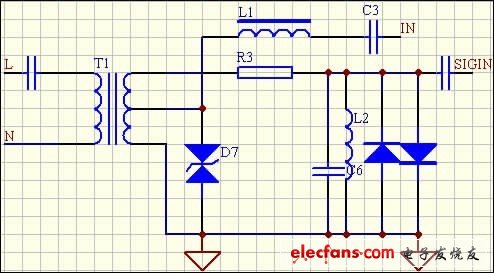 圖6 載波耦合及接收電路