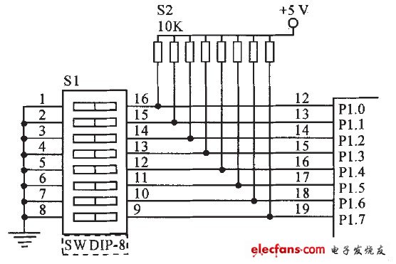 圖3 分機號碼設定電路