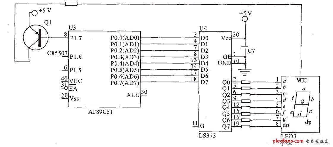 無線病房呼叫器LED顯示電路