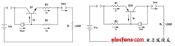 采用NPN和PNP三極管加大恒流電流