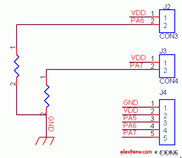 溫度傳感器電路