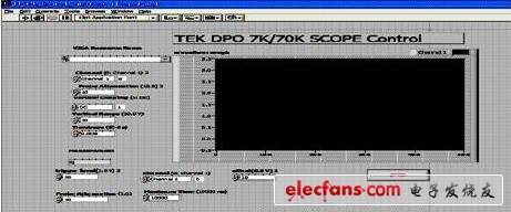 labview控制示波器軟件操作界面