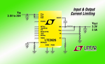 凌力爾特推20V高效率、3MHz同步降壓穩壓器LTC3626