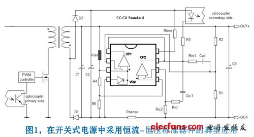 開關電源應用二次側的典型電路圖