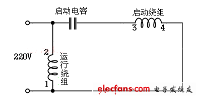 電容運(yùn)轉(zhuǎn)型接線電路