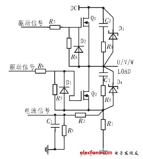 圖1 功率管的保護電路